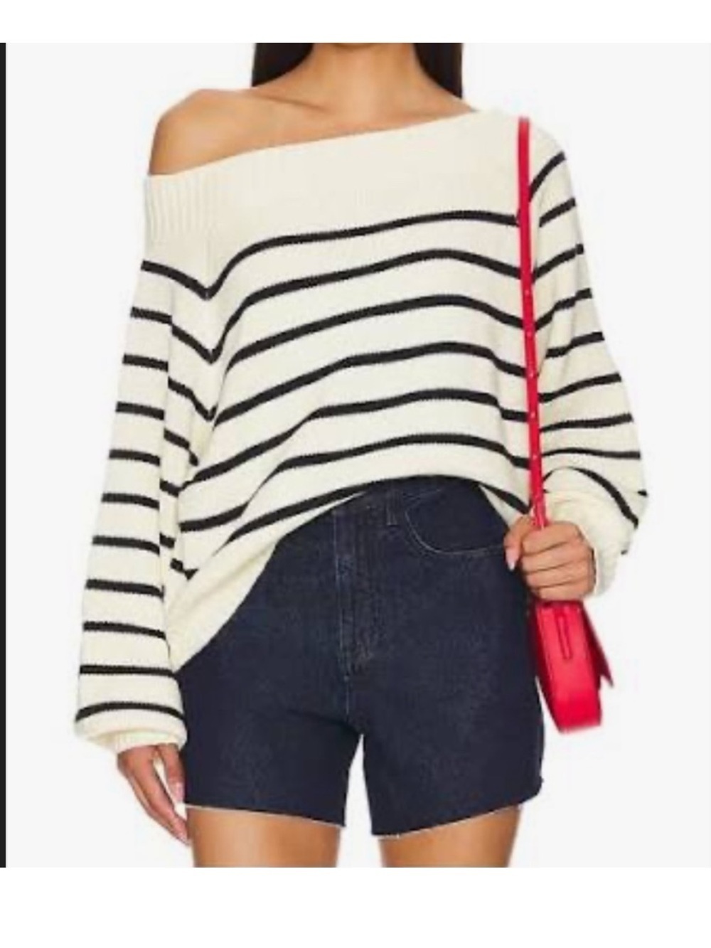 We Wore What Off Shoulder Sweater